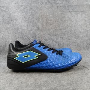 Lotto Shoes Soccer Cleats Mens 9.5 Forza Elite 2 Blue Black Lace Up Sportswear